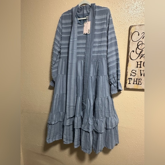 -SOLD- Dainty Jewels- Manchester Mornings Dress for Girls💙 - Picture 5 of 7